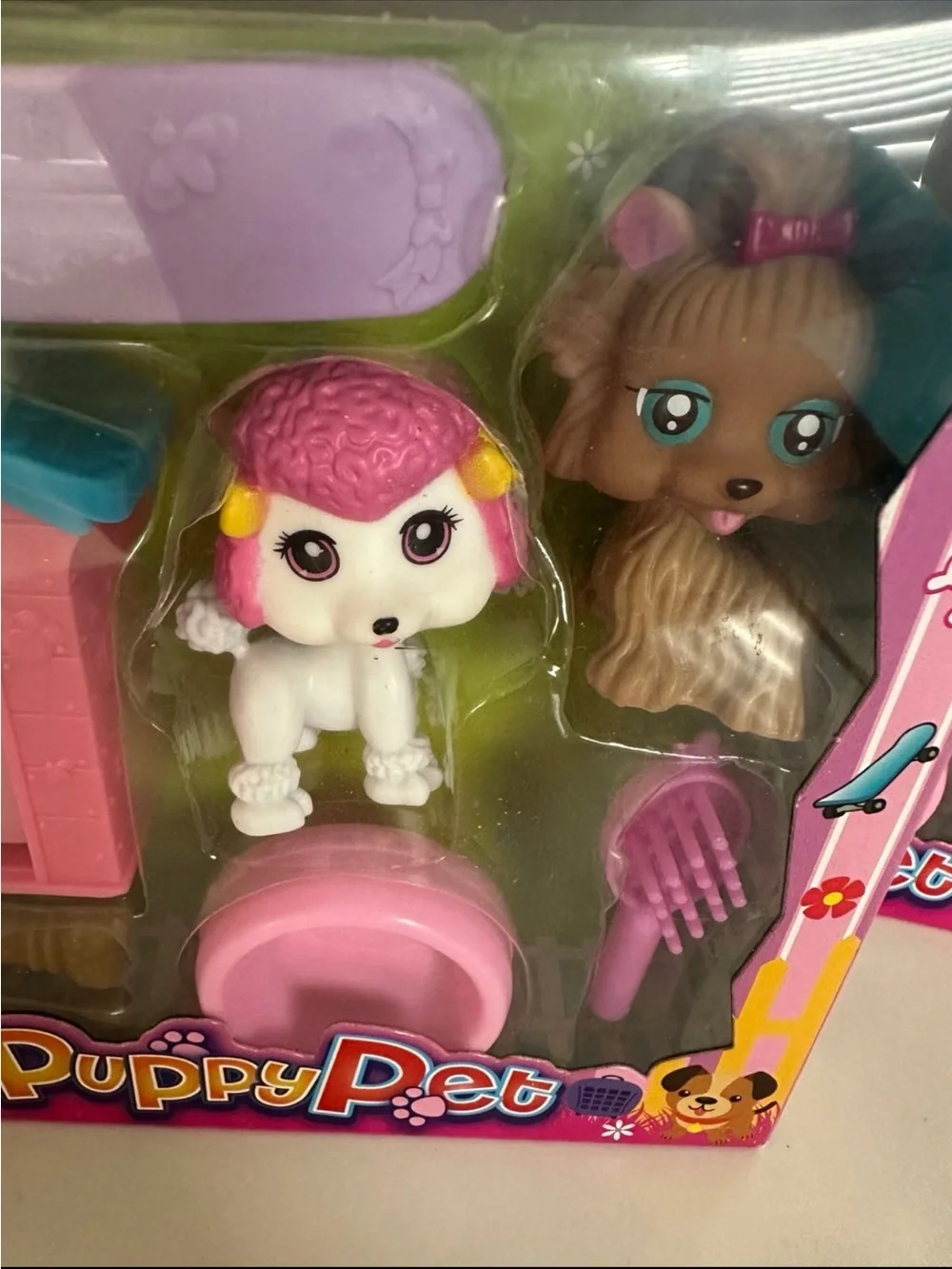Two LPS Puppy Pets, & Playsets